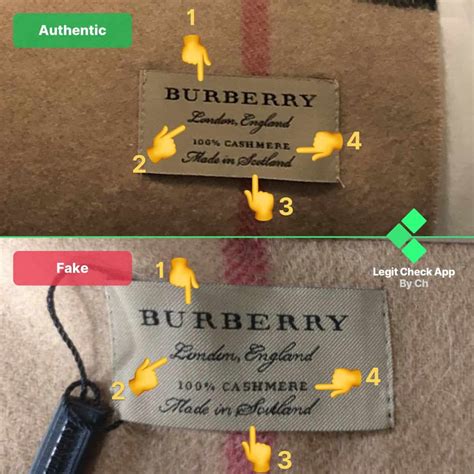 burberry scarf how to spot a fake|authentic burberry tag.